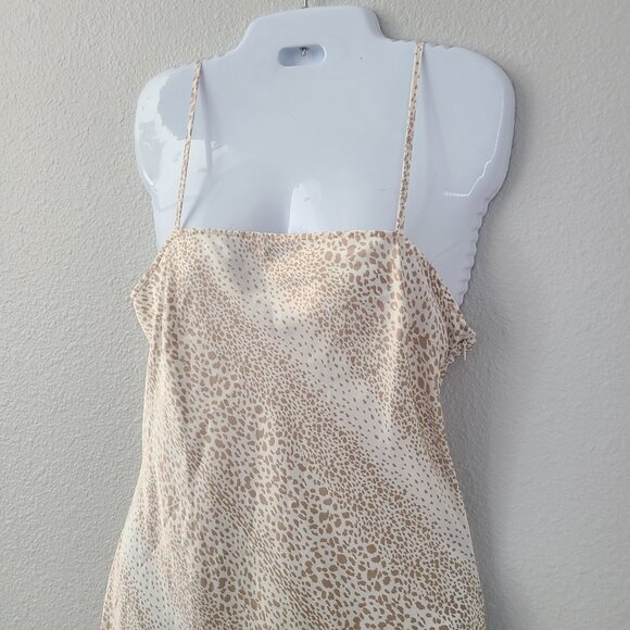 Forever 21 women's beige leopard print slip dress size medium - Picture 4 of 14